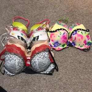 Victoria secret/PINK bra lot of 11